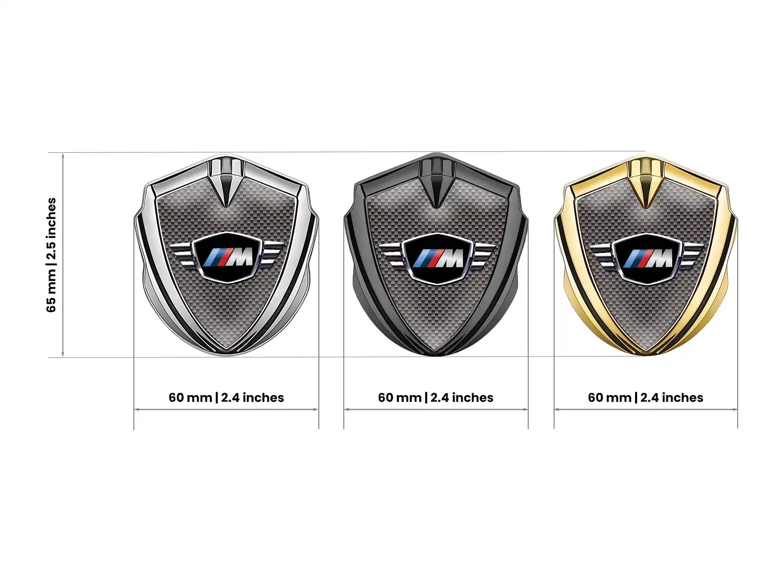 BMW Emblem Auto Abzeichen Robustes Stilvolles Metall